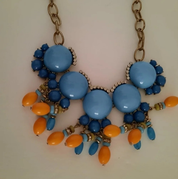 Unbranded Chunky Blue Orange Brass Adjustable Lobster Clasp - Picture 2 of 6